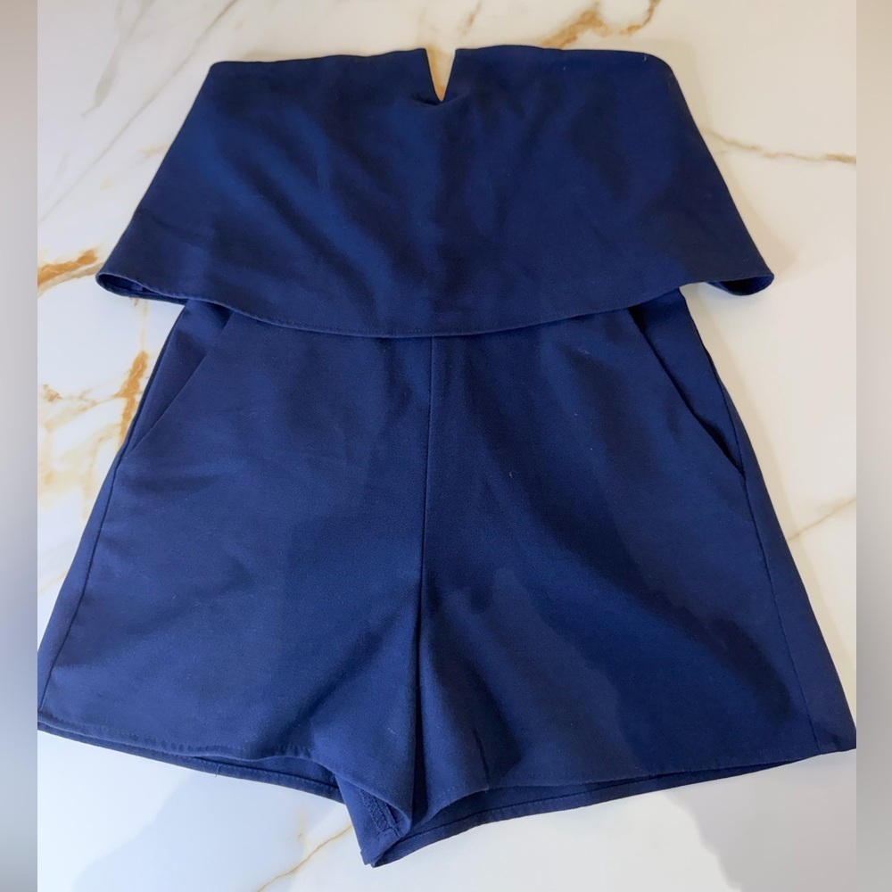 Aqua romper Navy Blue